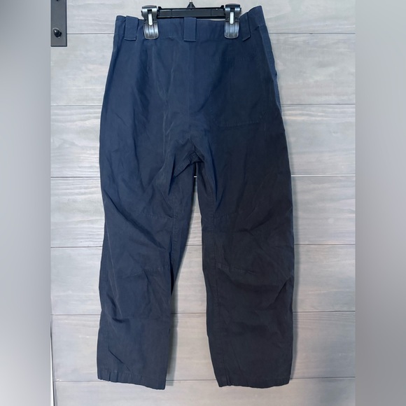 New Rag And Bone Leyton Crop Cotton Work Pants In Navy Blue Size 6 - Picture 5 of 8